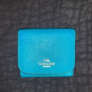 Turquoise COACH wallet